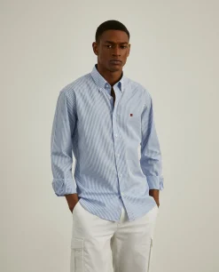 Camisa de riscas slim fit|LION OF PORCHES Best Sale