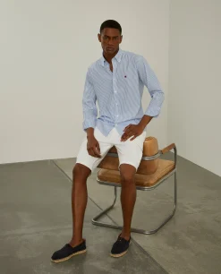 Camisa de riscas slim fit|LION OF PORCHES Best Sale