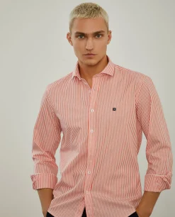 Camisa de riscas slim fit|LION OF PORCHES Fashion