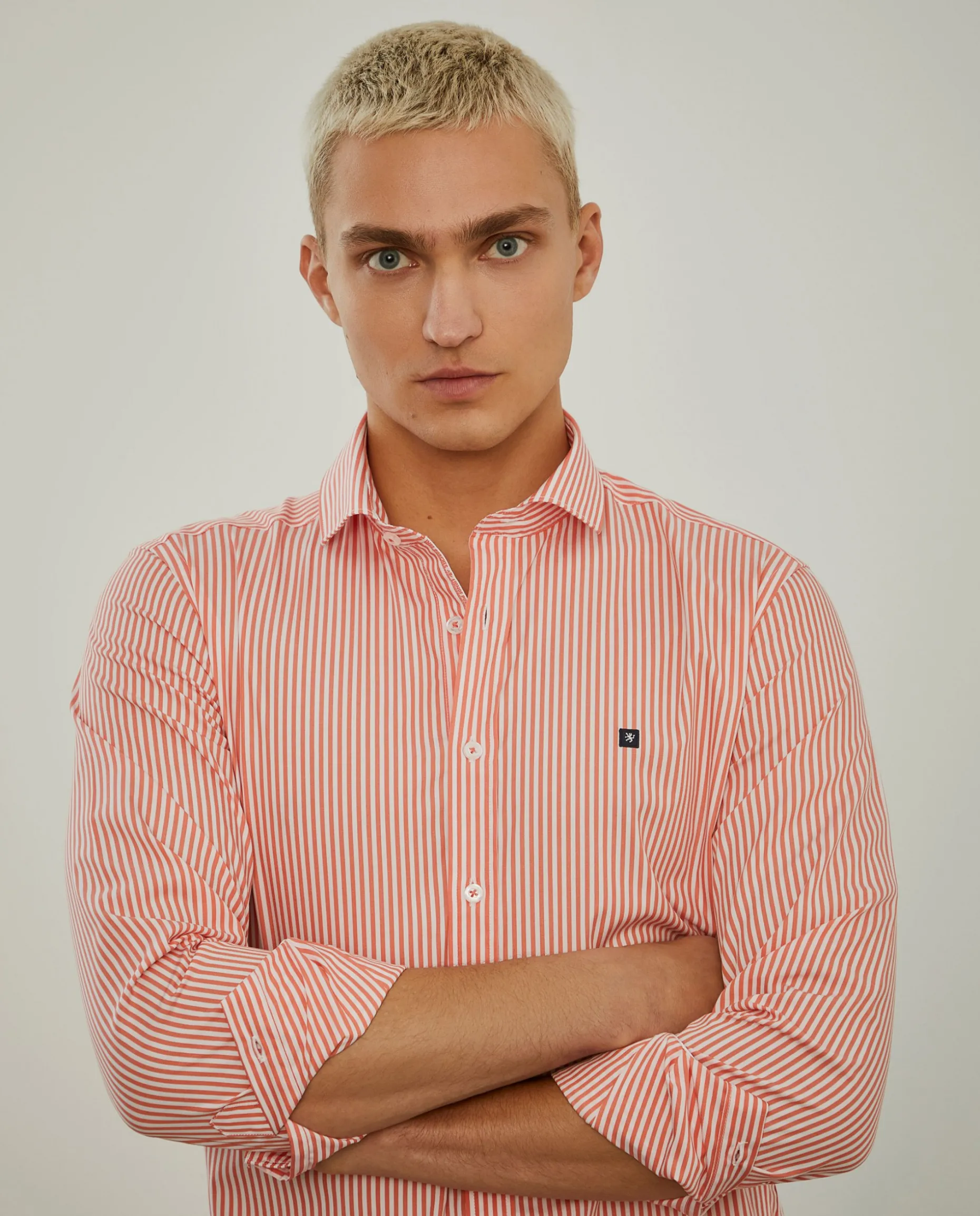 Camisa de riscas slim fit|LION OF PORCHES Fashion