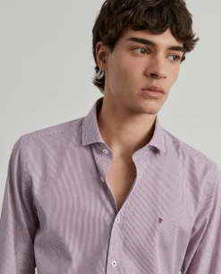Camisa de riscas slim fit|LION OF PORCHES New