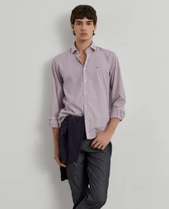 Camisa de riscas slim fit|LION OF PORCHES New