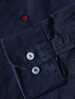 Camisa denim slim fit|LION OF PORCHES Fashion