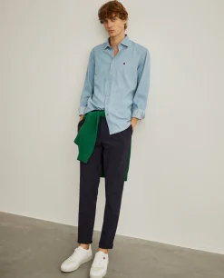 Camisa denim slim fit|LION OF PORCHES Sale