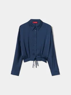 Camisa fluida acetinada|LION OF PORCHES Shop