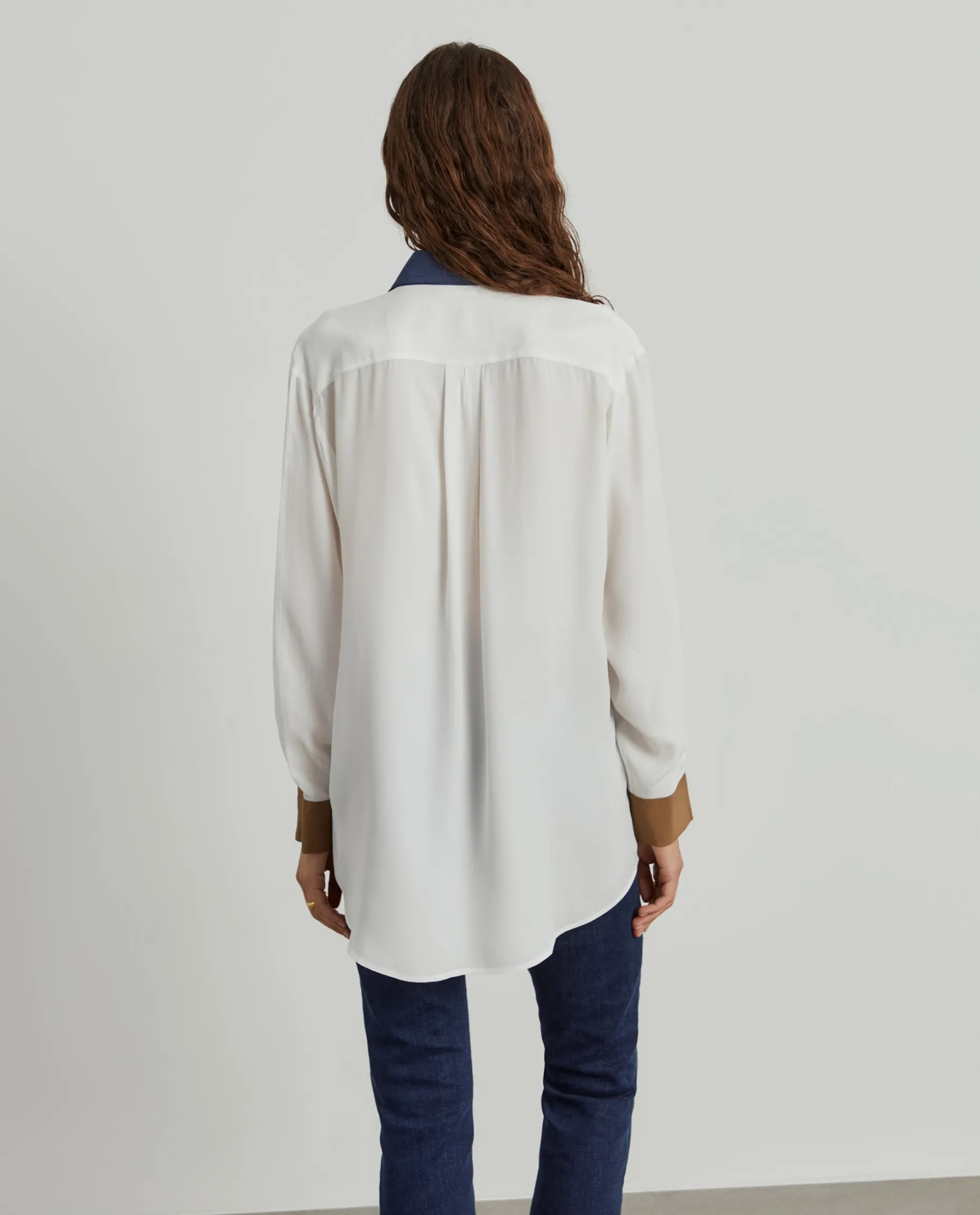 Camisa fluida tricolor|LION OF PORCHES Cheap