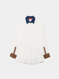 Camisa fluida tricolor|LION OF PORCHES Cheap