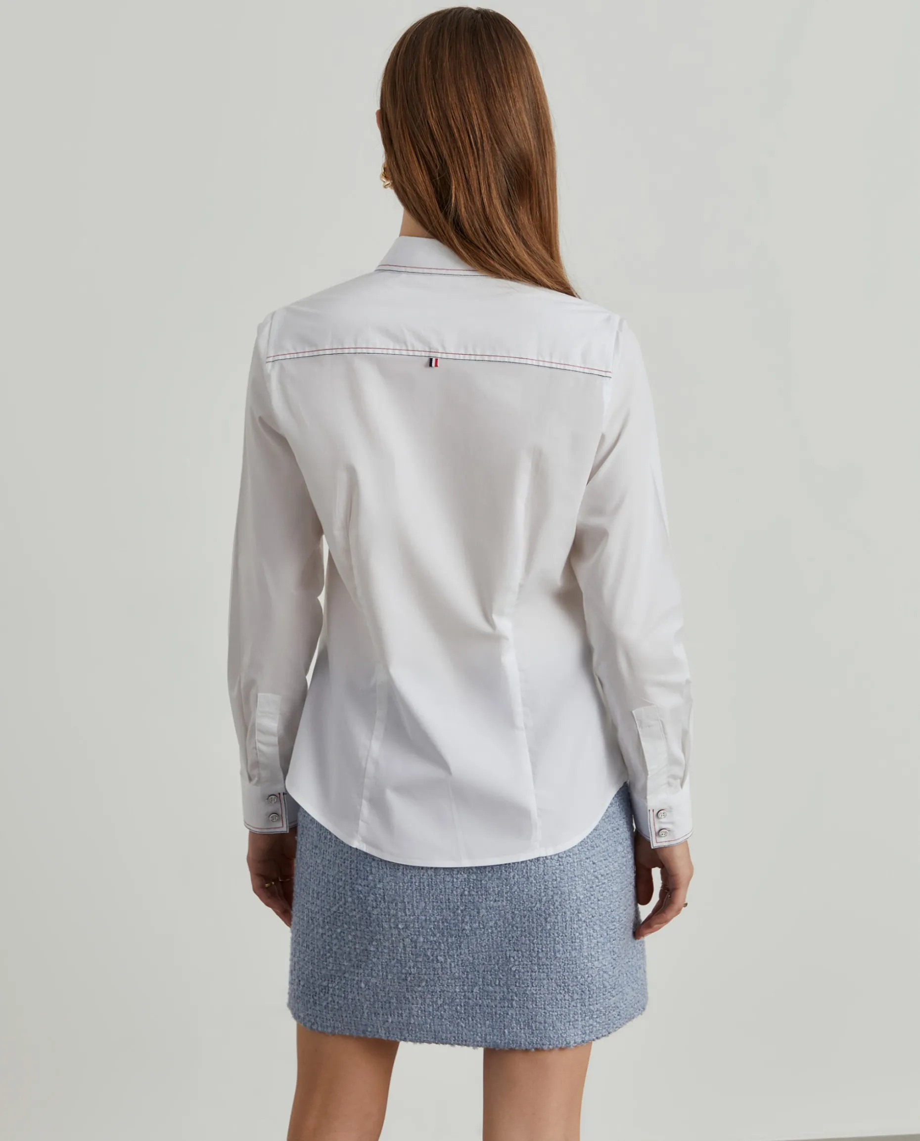 Camisa lisa com riscas finas em contraste|LION OF PORCHES Hot