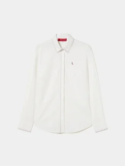 Camisa lisa com riscas finas em contraste|LION OF PORCHES Hot