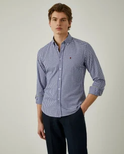 Camisa oxford aos quadrados slim fit|LION OF PORCHES Flash Sale