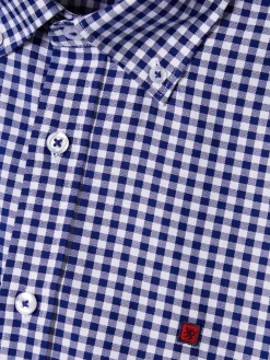 Camisa oxford aos quadrados slim fit|LION OF PORCHES Flash Sale