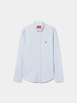 Camisa oxford regular fit com padrão de riscas|LION OF PORCHES Cheap