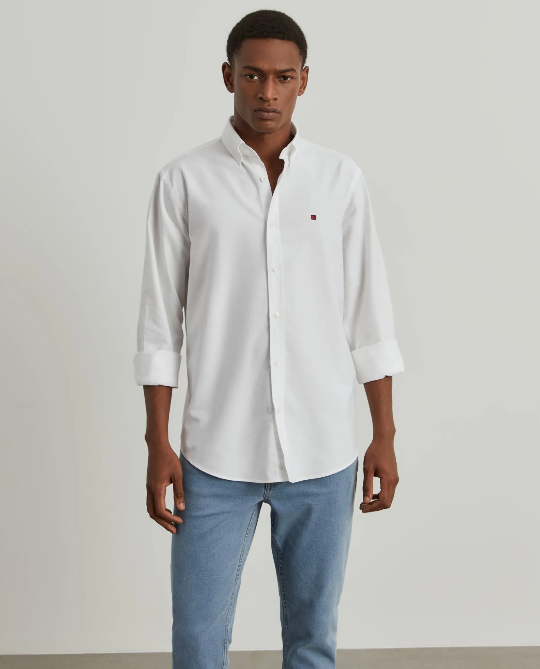 Camisa oxford regular fit de algodão|LION OF PORCHES Best