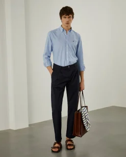 Camisa oxford slim fit|LION OF PORCHES Store