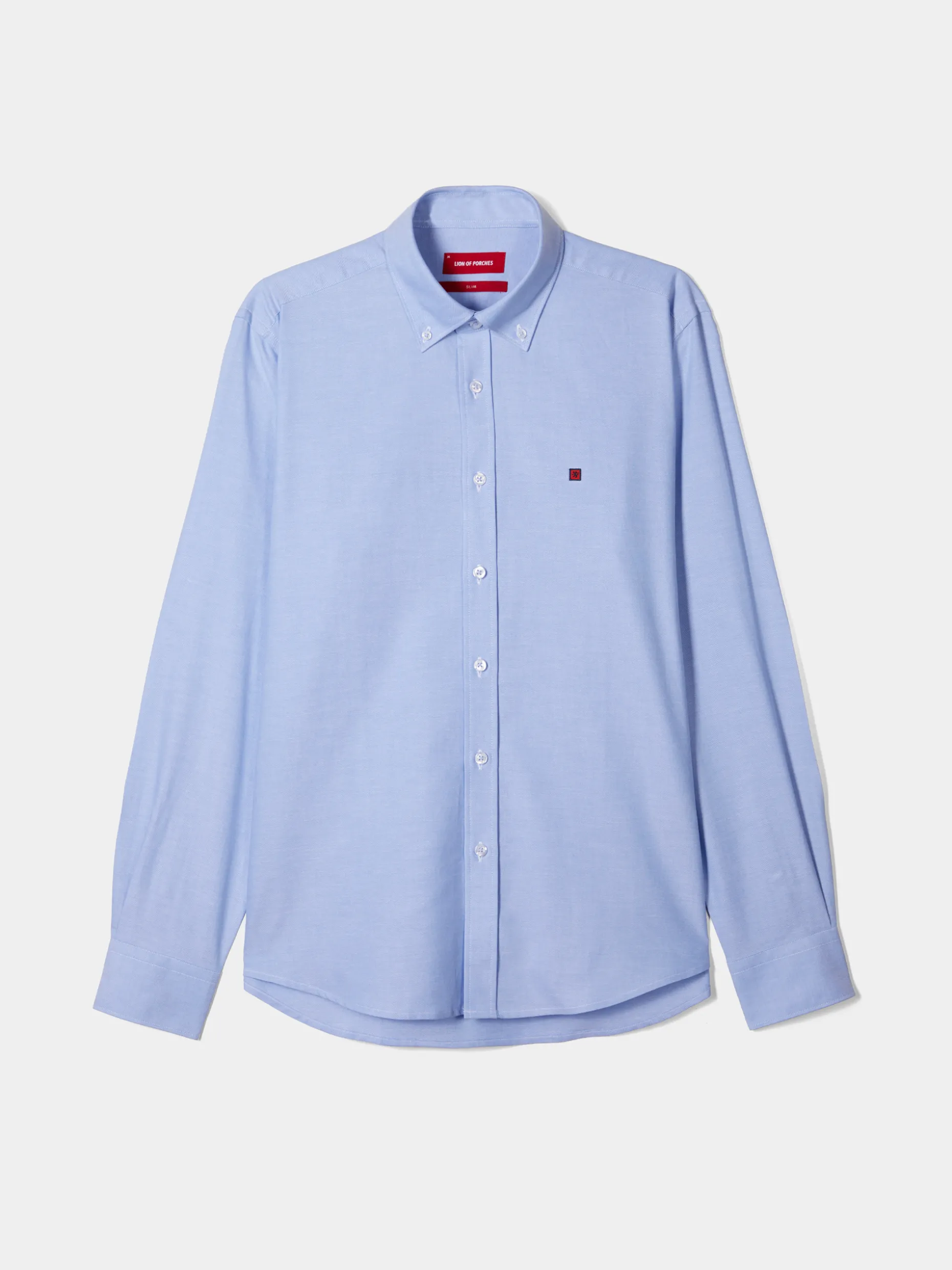 Camisa oxford slim fit|LION OF PORCHES Store