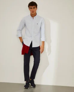 Camisa oxford slim fit às riscas|LION OF PORCHES Discount