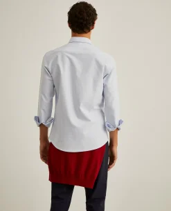 Camisa oxford slim fit às riscas|LION OF PORCHES Discount