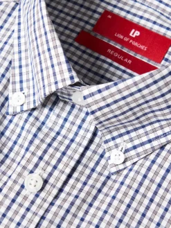 Camisa para homem regular fit de algodão em cor lisa|LION OF PORCHES Cheap