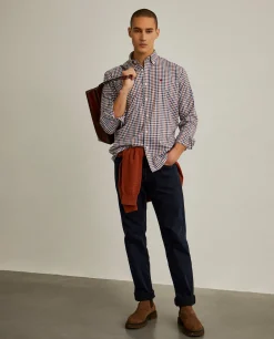 Camisa quadrados regular fit|LION OF PORCHES Flash Sale