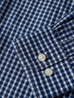 Camisa regular fit com padrão de xadrez|LION OF PORCHES Store