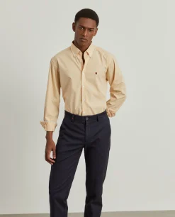 Camisa regular fit com padrão de quadrados|LION OF PORCHES Online