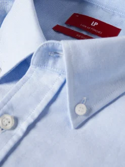 Camisa regular fit de algodão em cor lisa|LION OF PORCHES Clearance