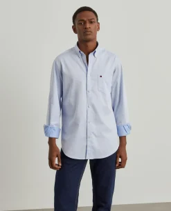 Camisa regular fit de algodão em cor lisa|LION OF PORCHES Discount