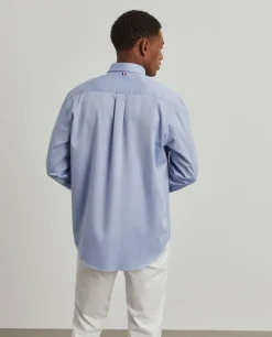 Camisa regular fit de algodão em cor lisa|LION OF PORCHES Shop