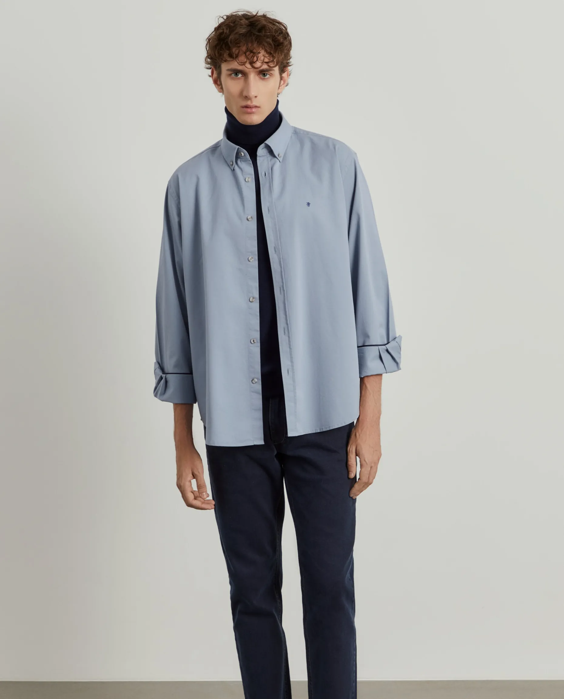 Camisa regular fit de algodão|LION OF PORCHES Outlet