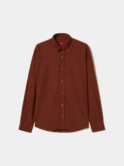 Camisa regular fit de bombazine|LION OF PORCHES Shop