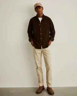 Camisa regular fit de bombazine|LION OF PORCHES Hot