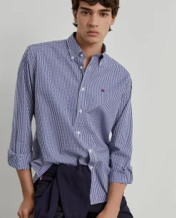 Camisa regular fit quadrados|LION OF PORCHES Store