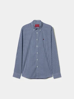 Camisa regular fit quadrados|LION OF PORCHES Store