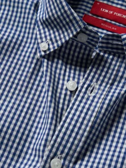 Camisa regular fit quadrados|LION OF PORCHES Store