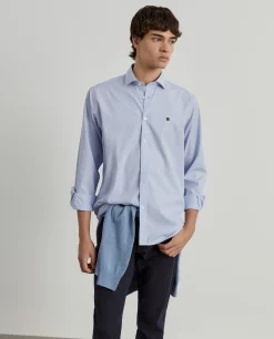 Camisa regular fit às riscas|LION OF PORCHES Store