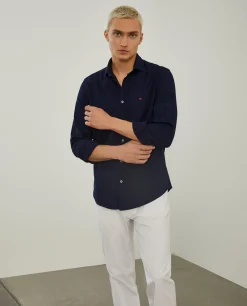 Camisa slim fit 100% algodão|LION OF PORCHES Outlet