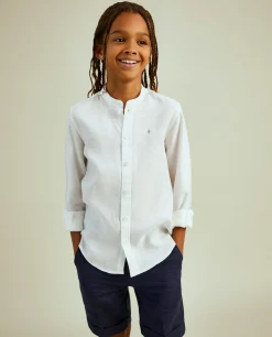 Camisa slim fit 100% linho|LION OF PORCHES Discount