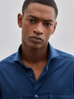 Camisa slim fit com bolsos|LION OF PORCHES Discount