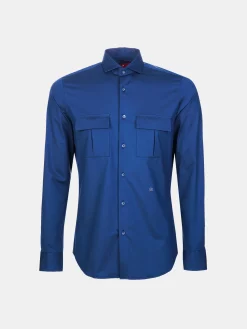 Camisa slim fit com bolsos|LION OF PORCHES Discount