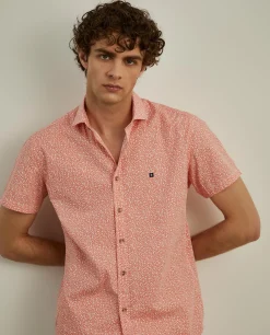 Camisa slim fit com flores|LION OF PORCHES Hot