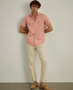 Camisa slim fit com flores|LION OF PORCHES Hot