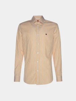 Camisa slim fit com padrão de riscas|LION OF PORCHES Cheap