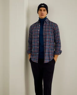 Camisa slim fit com padrão de xadrez|LION OF PORCHES Best