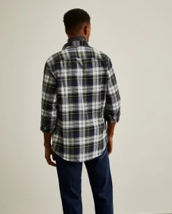 Camisa slim fit com padrão de xadrez|LION OF PORCHES Flash Sale