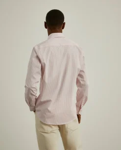 Camisa slim fit com padrão de riscas|LION OF PORCHES Cheap