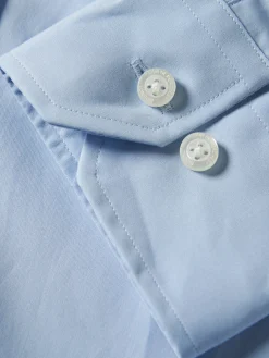 Camisa slim fit de algodão em cor lisa|LION OF PORCHES Shop
