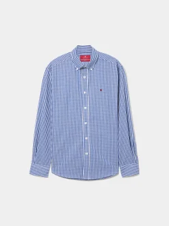 Camisa slim fit de algodão em cor lisa|LION OF PORCHES Best Sale