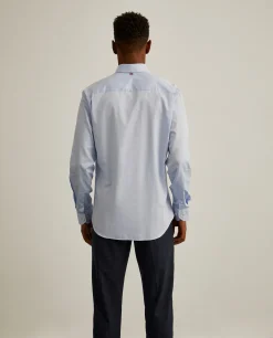 Camisa slim fit de algodão em cor lisa|LION OF PORCHES Clearance