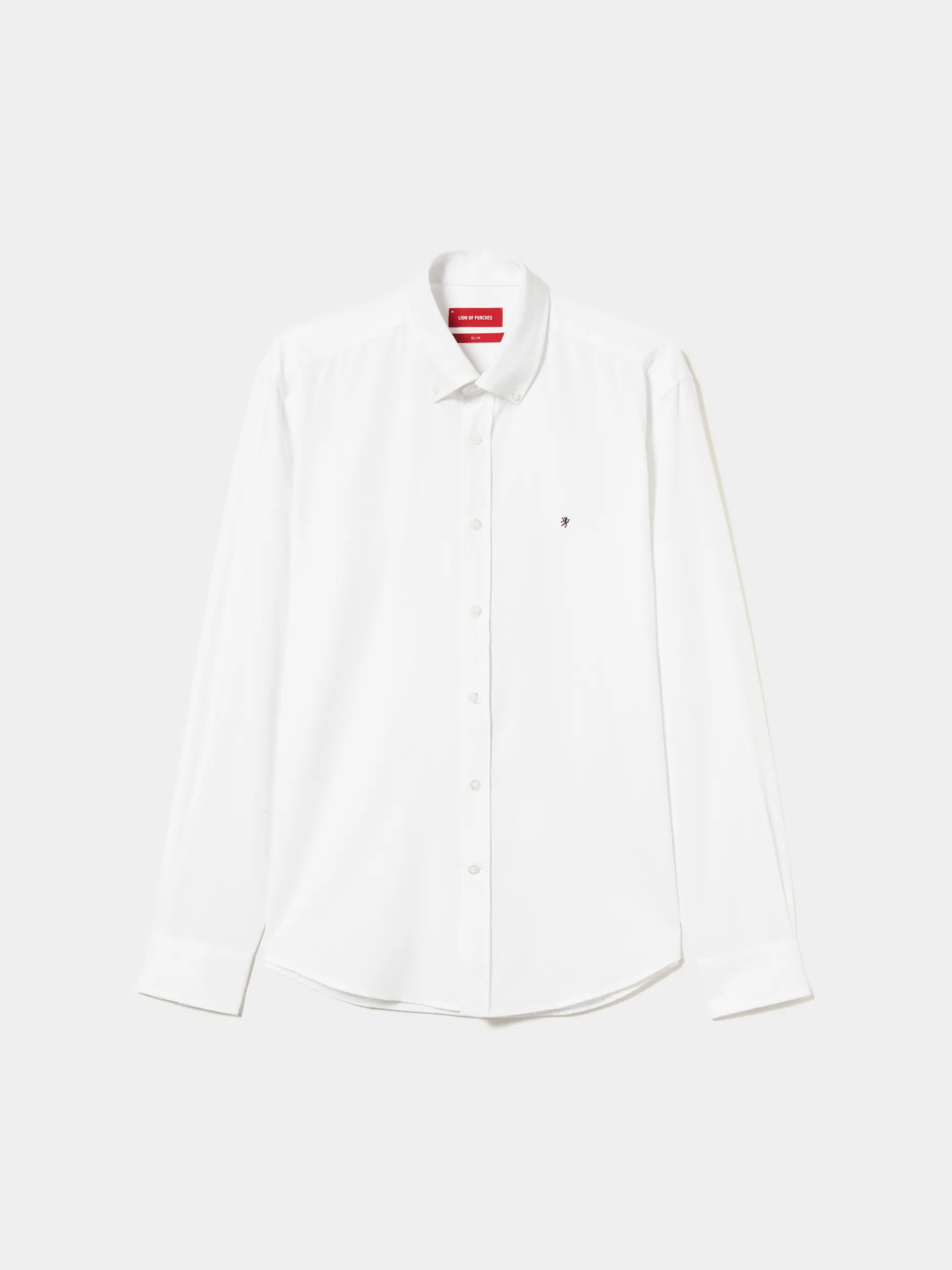 Camisa slim fit de algodão garment dye|LION OF PORCHES Outlet