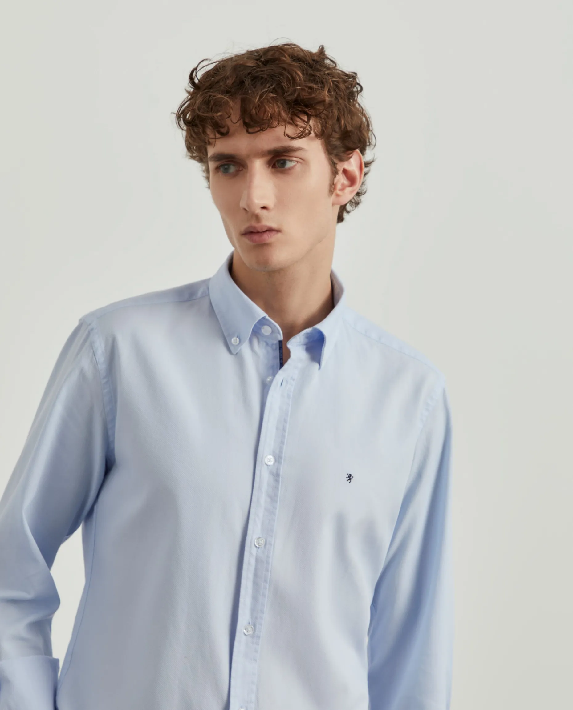 Camisa slim fit de algodão garment dye|LION OF PORCHES Cheap